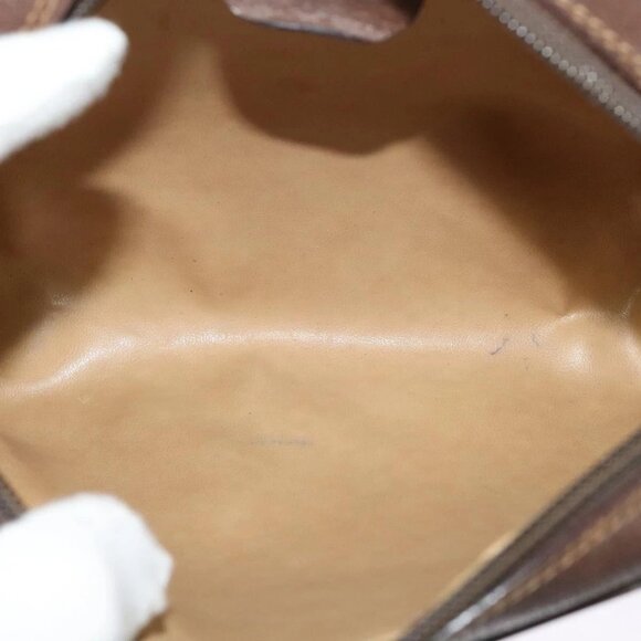 GUCCI GG Supreme Web Sherry Line Shoulder Bag PVC Beige Gold Auth - Picture 13 of 16